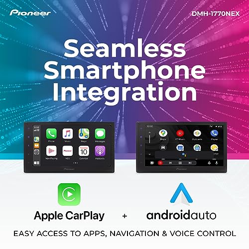 PIONEER CAR DMH1770NEX 6.8-inch Capacitive Touchscreen, Bluetooth, Back-up Camera Ready Android Auto, Apple CarPlay, SiriusXM-Ready - Multimedia Digital Media Receiver PIONEER CAR DMH1770NEX 6.8-inch Capacitive Touchscreen, Bluetooth, Back-up Camera Ready Android Auto, Apple CarPlay, SiriusXM-Ready - Multimedia Digital Media Receiver